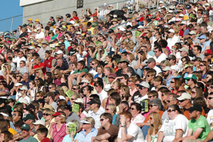 Kalamazoo fans last watched drum corps from the stands
of Western Mich. Univ.'s Waldo Stadium in 2008.