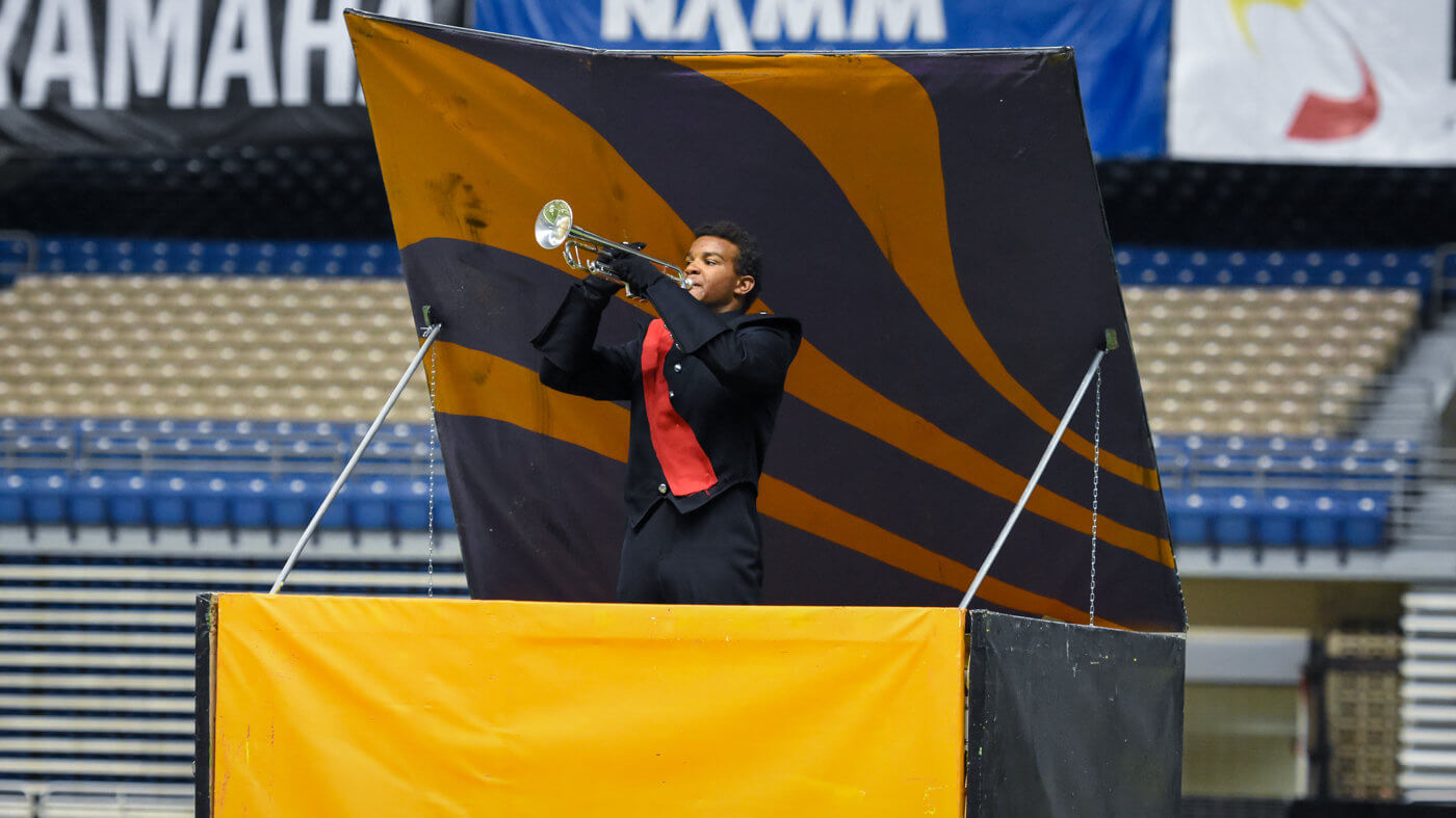 A Horizon member performs at the Alamodome